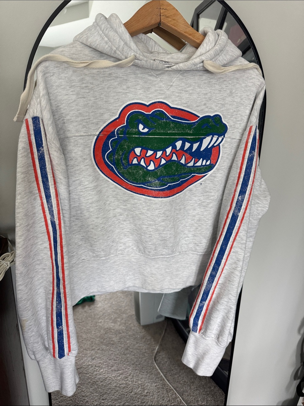Rivalry Threads Gray cropped hoodie Florida Gators